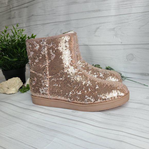 guess sequin boots